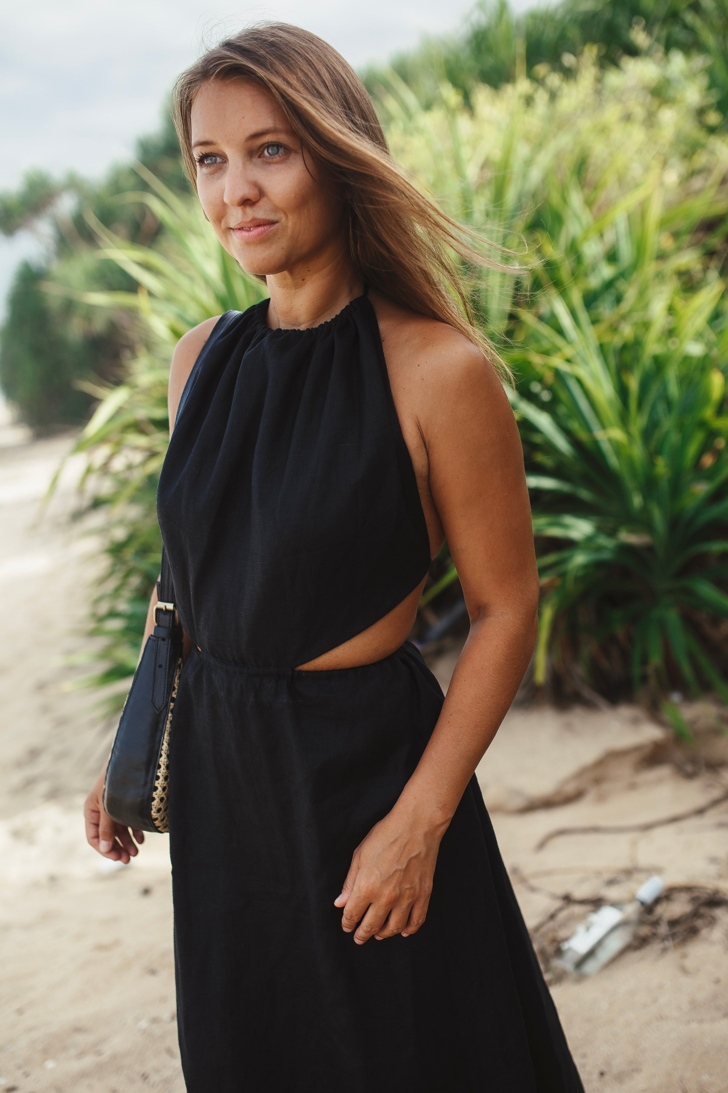 Linen Dress Ocean