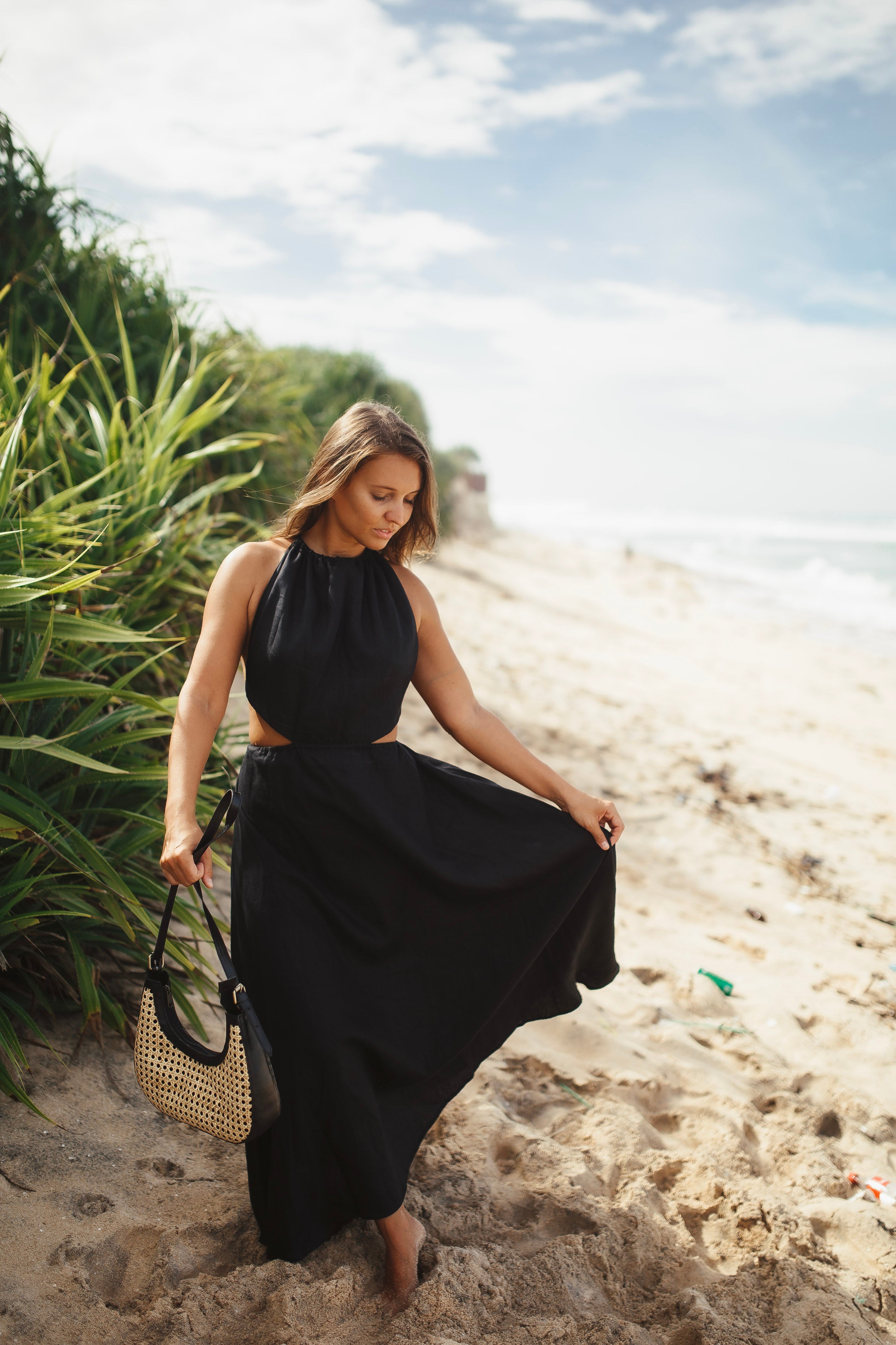 Linen Dress Ocean