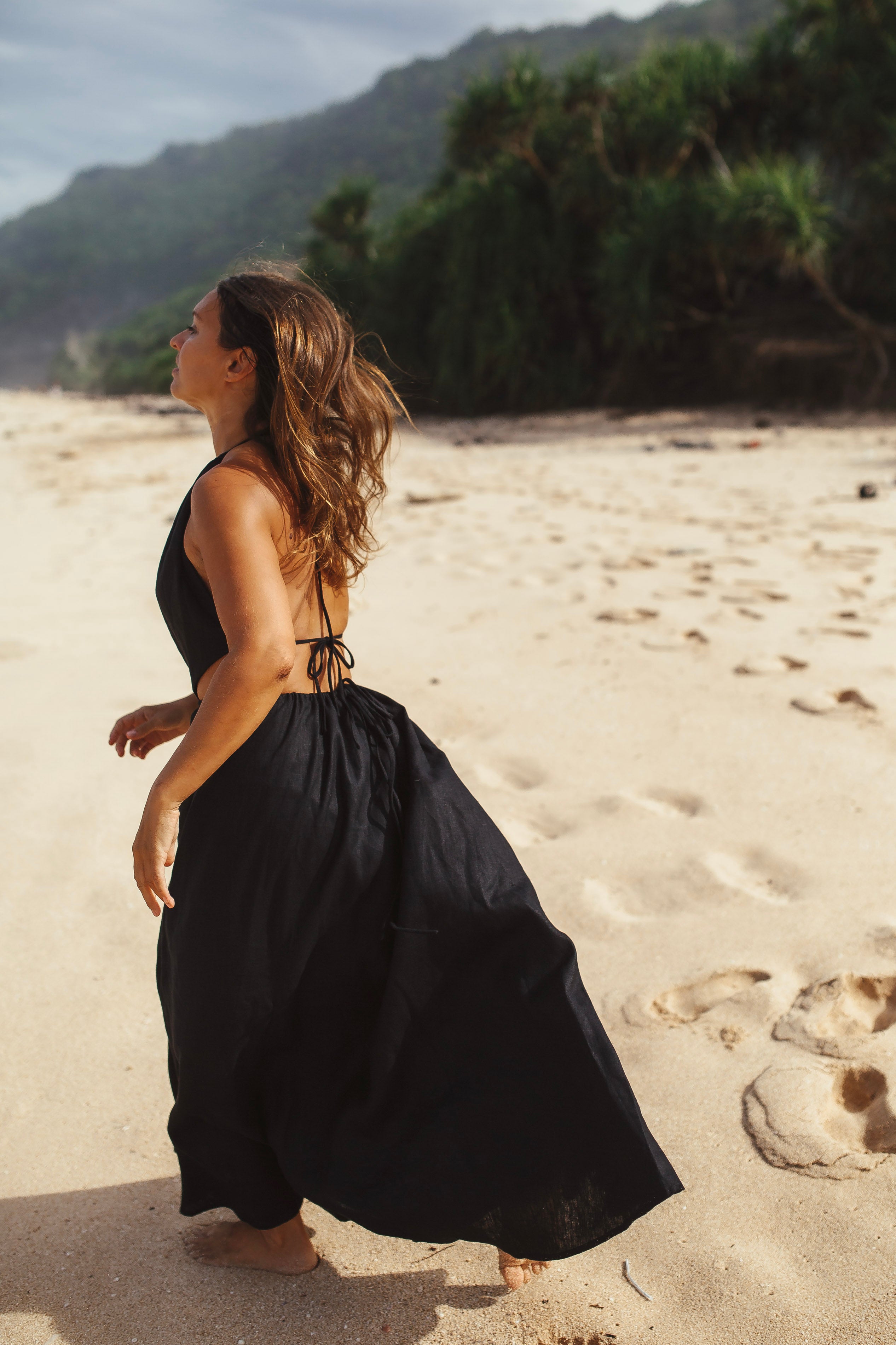 Linen Dress Ocean