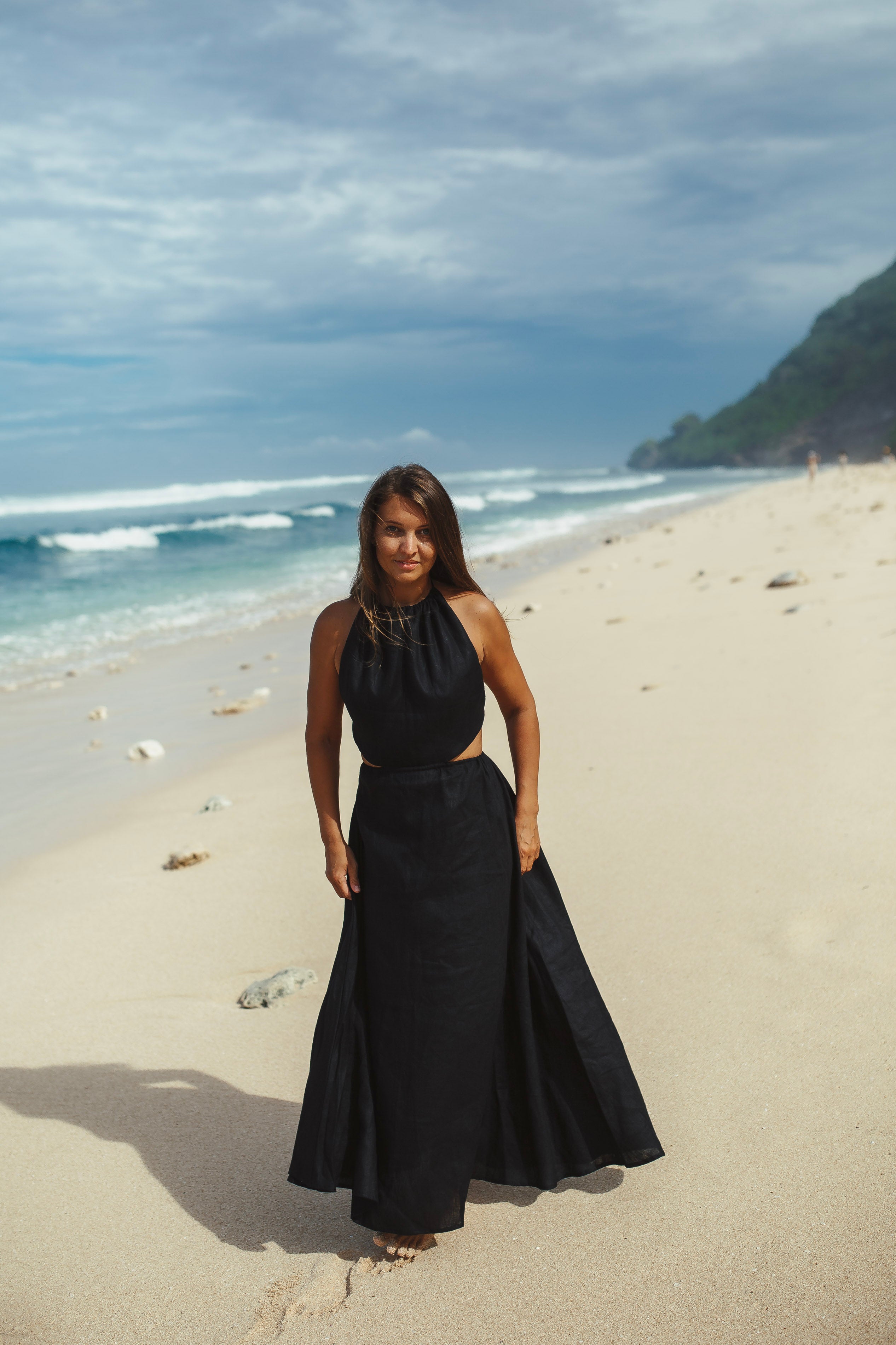 Linen Dress Ocean