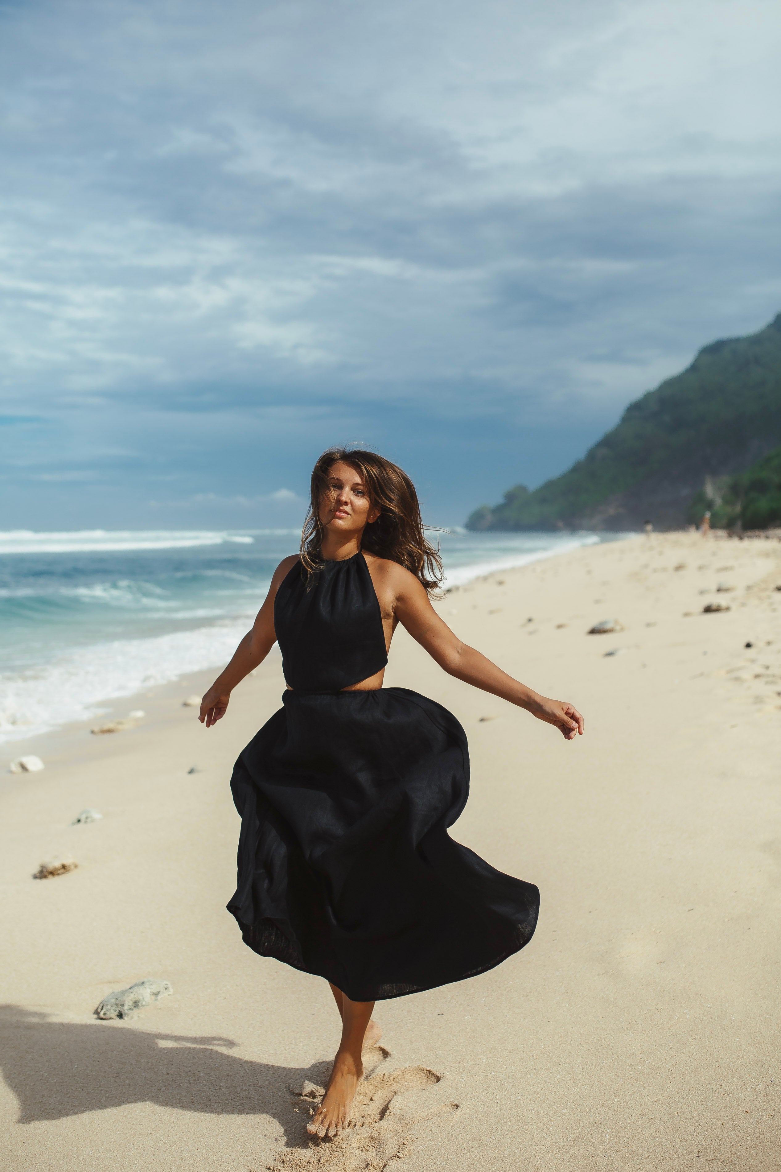 Linen Dress Ocean
