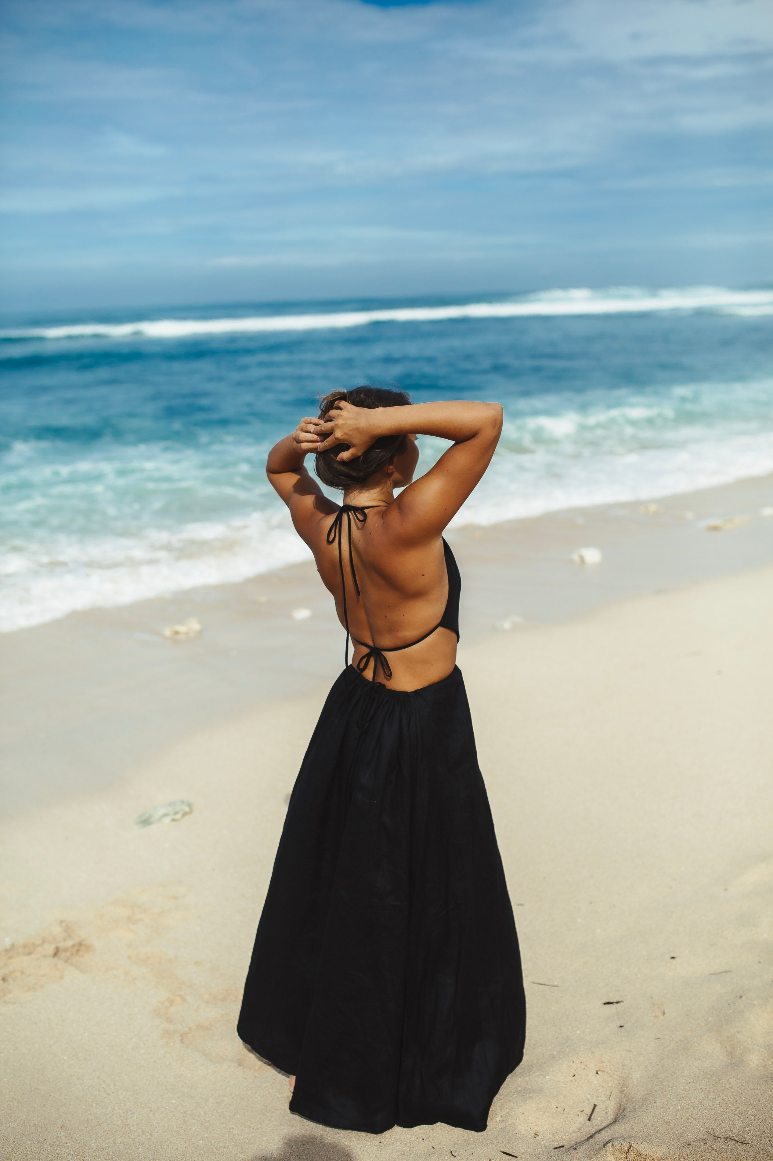 Linen Dress Ocean