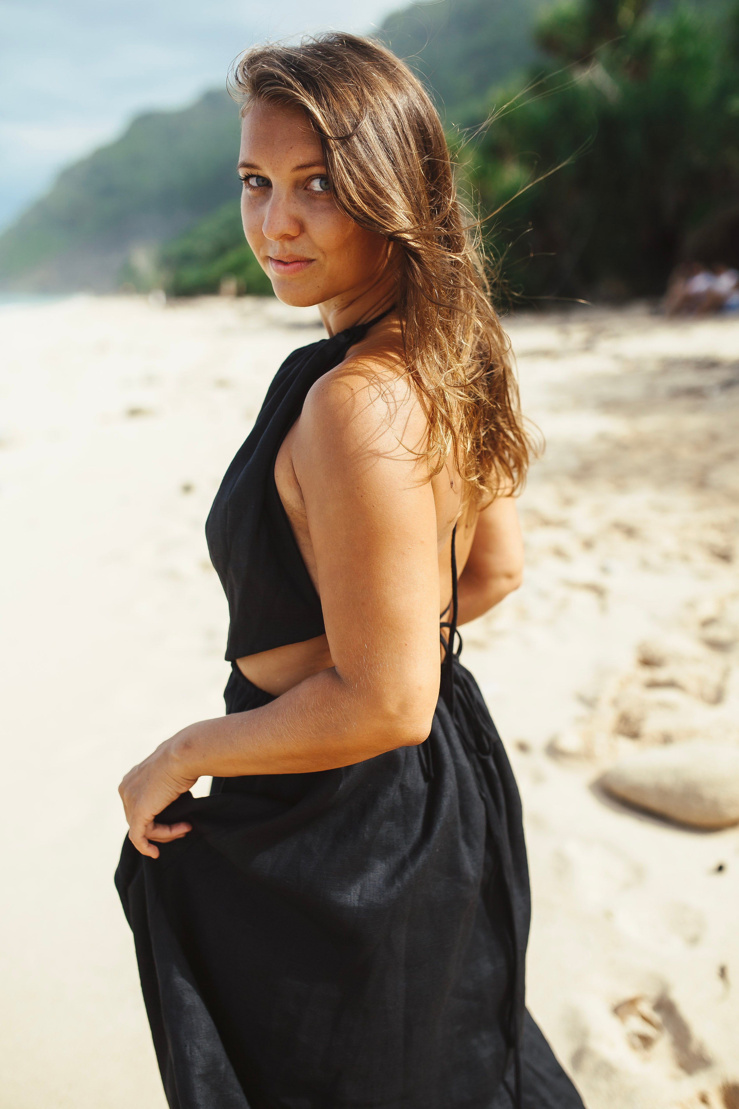 Linen Dress Ocean