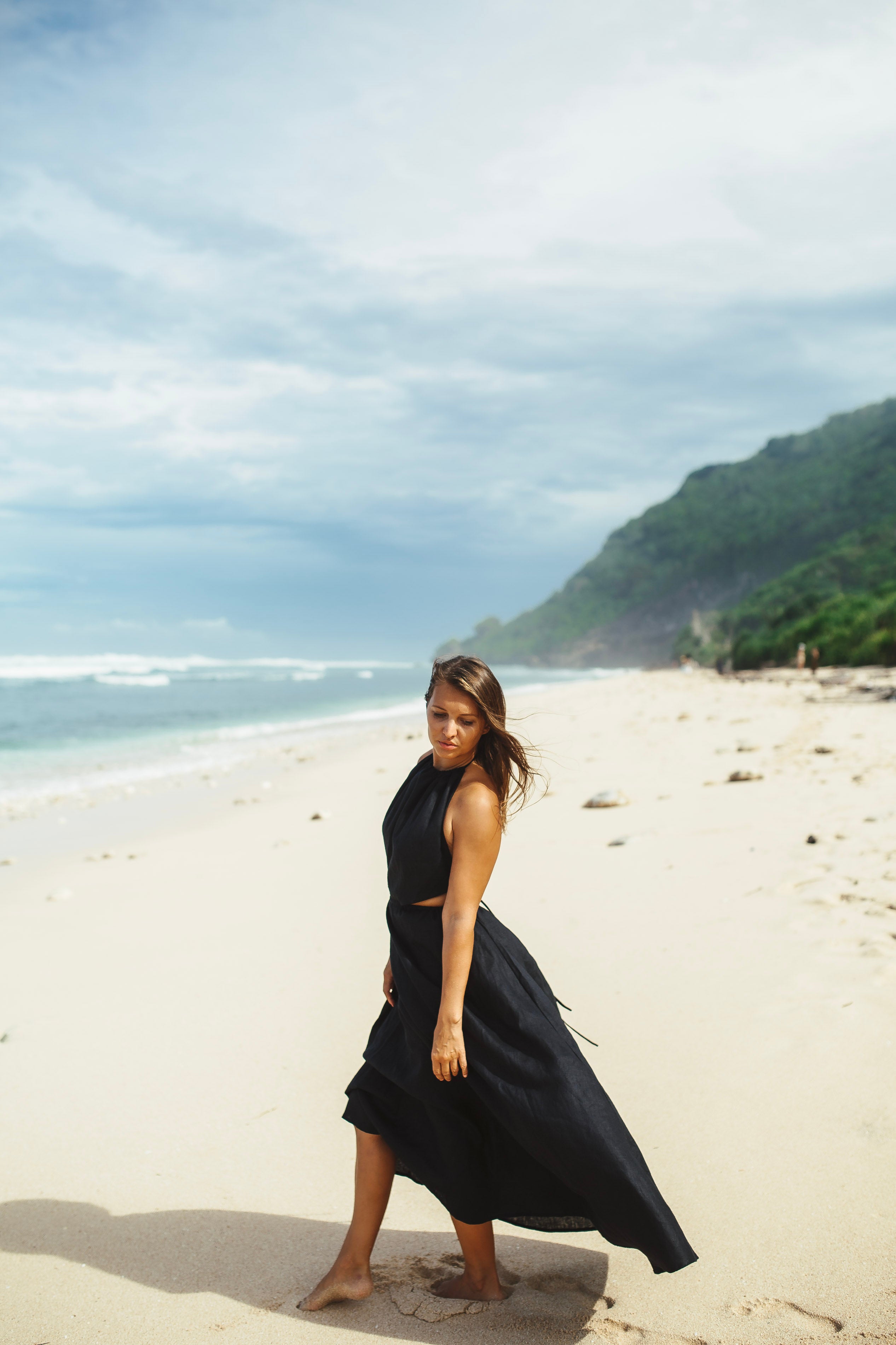 Linen Dress Ocean