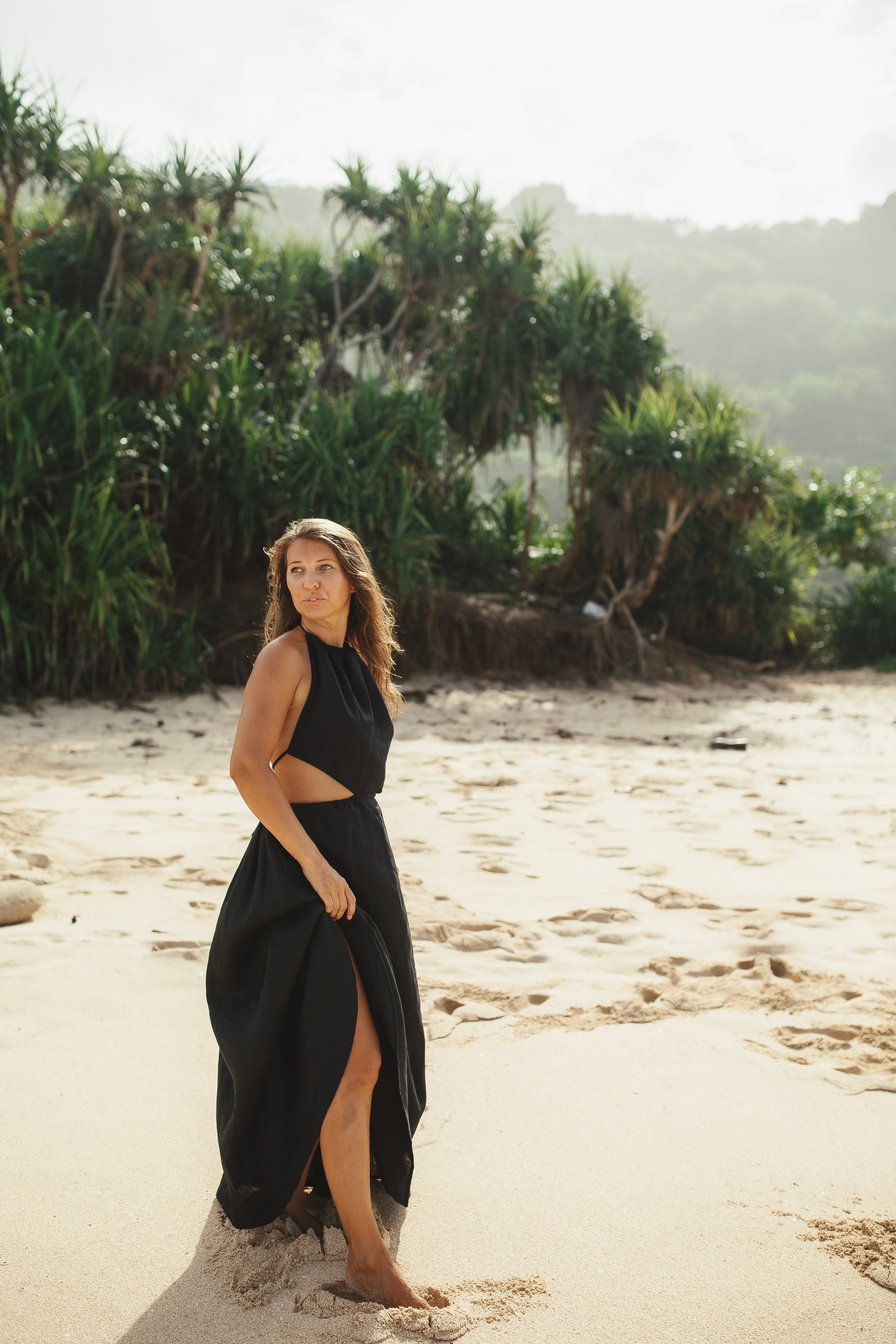 Linen Dress Ocean