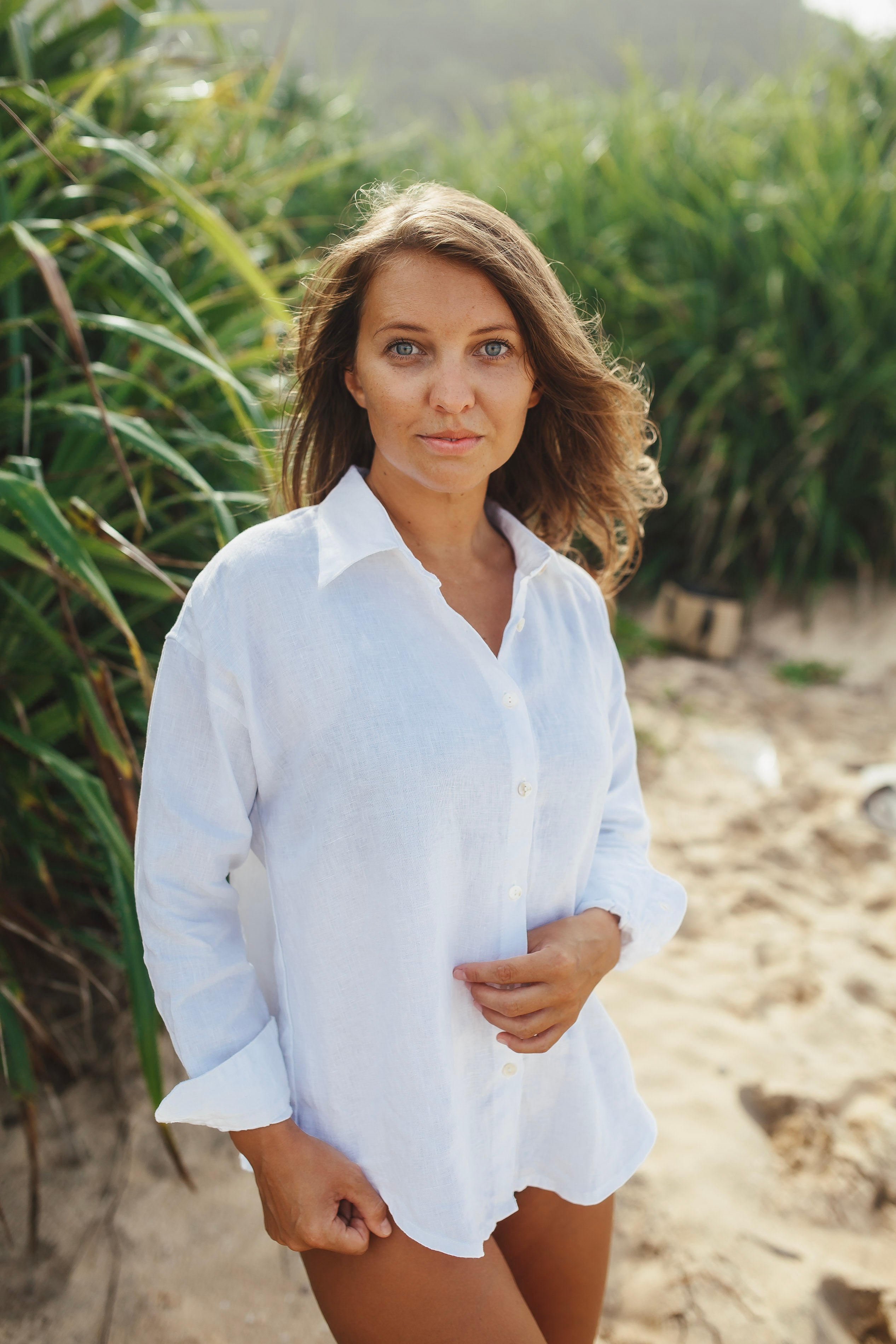 White Linen Shirt