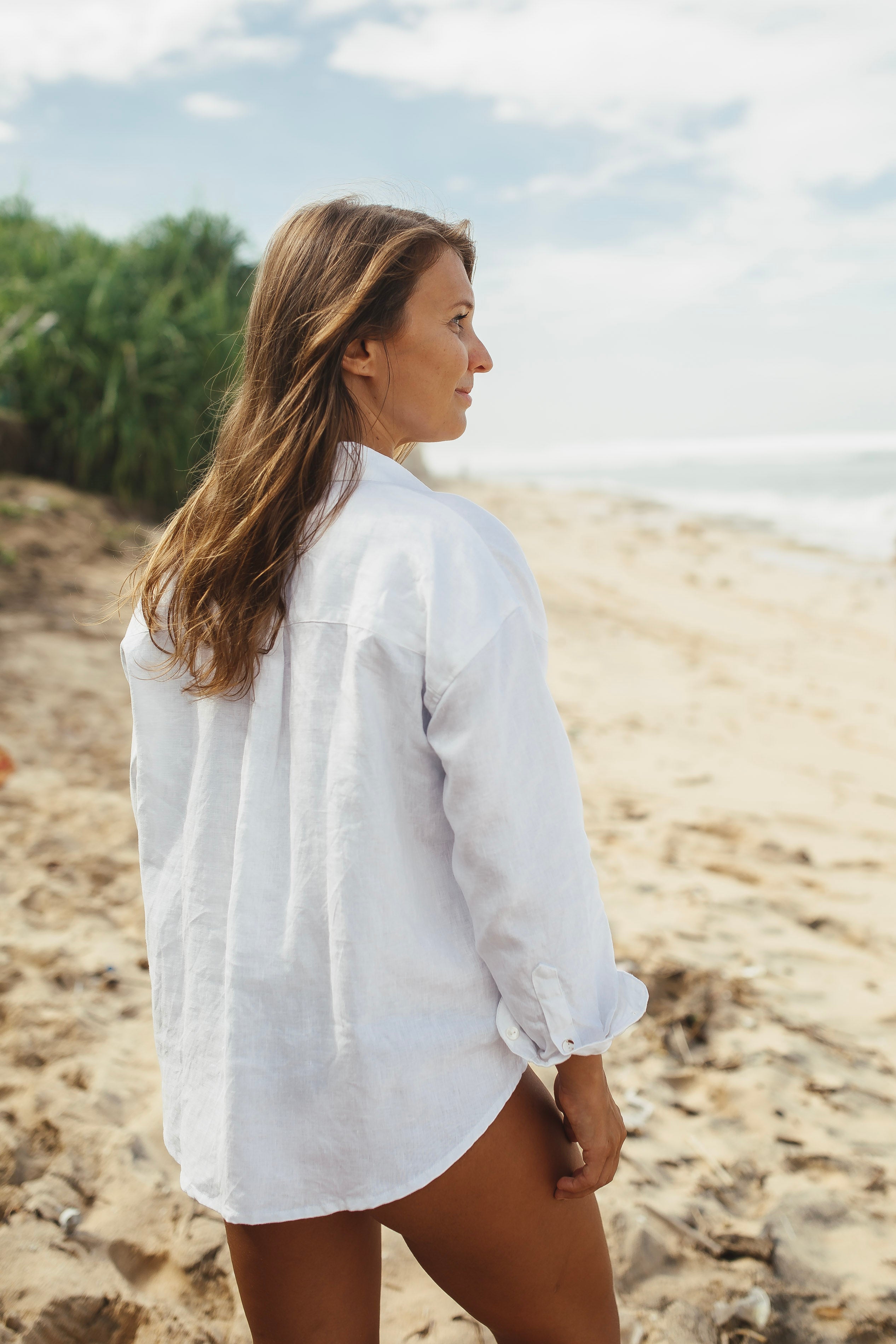 White Linen Shirt