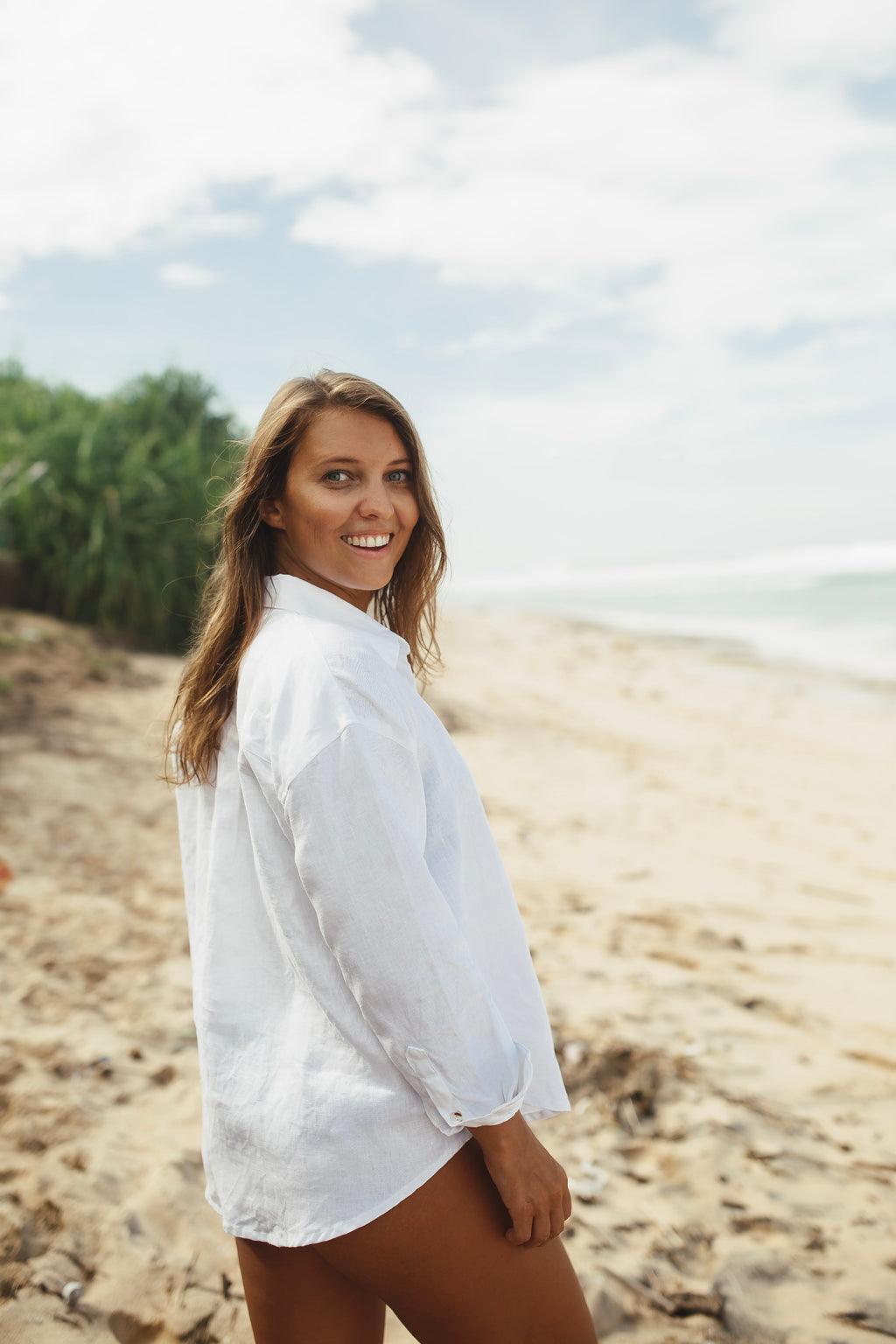 White Linen Shirt