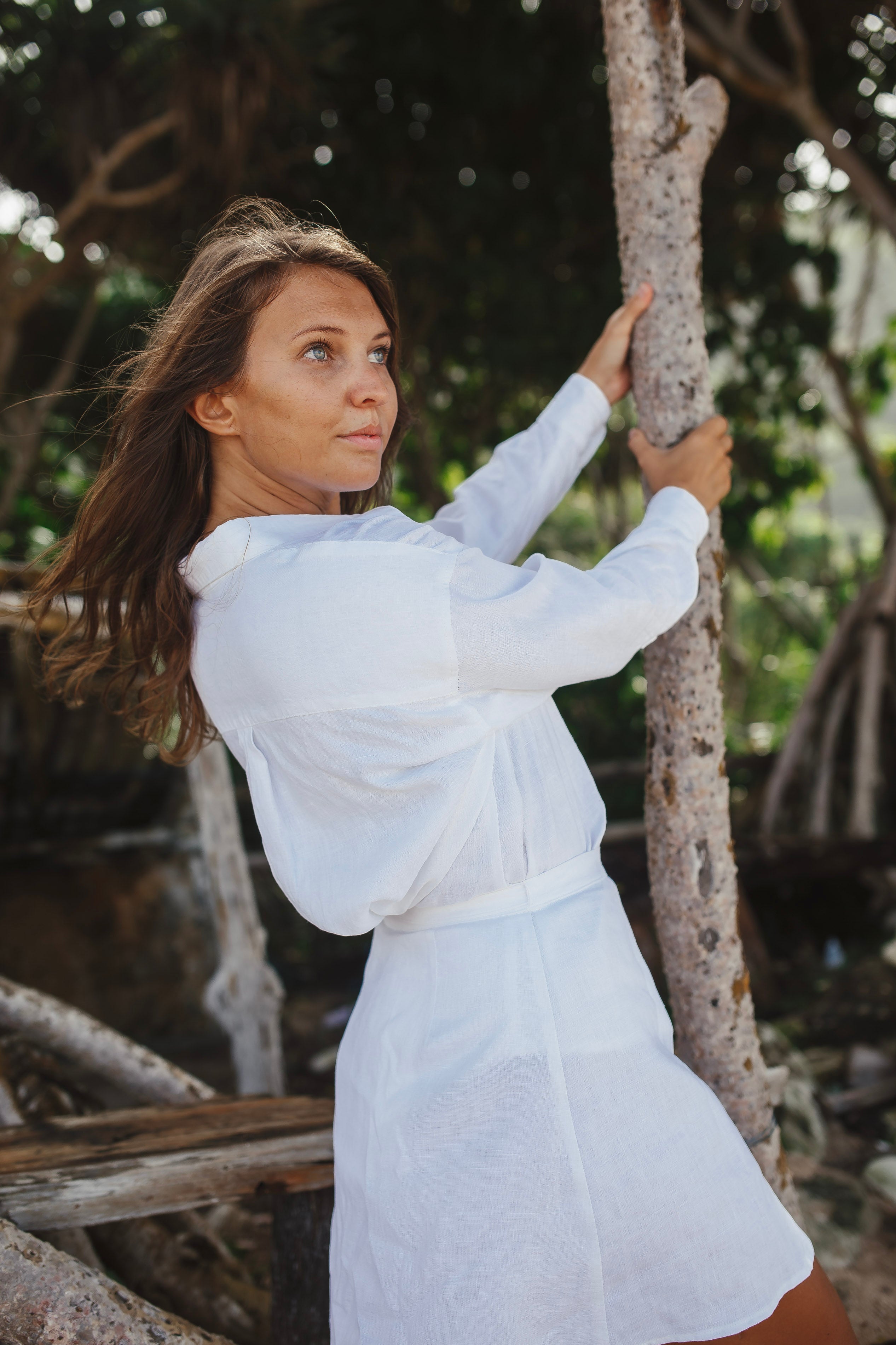 White Linen Shirt