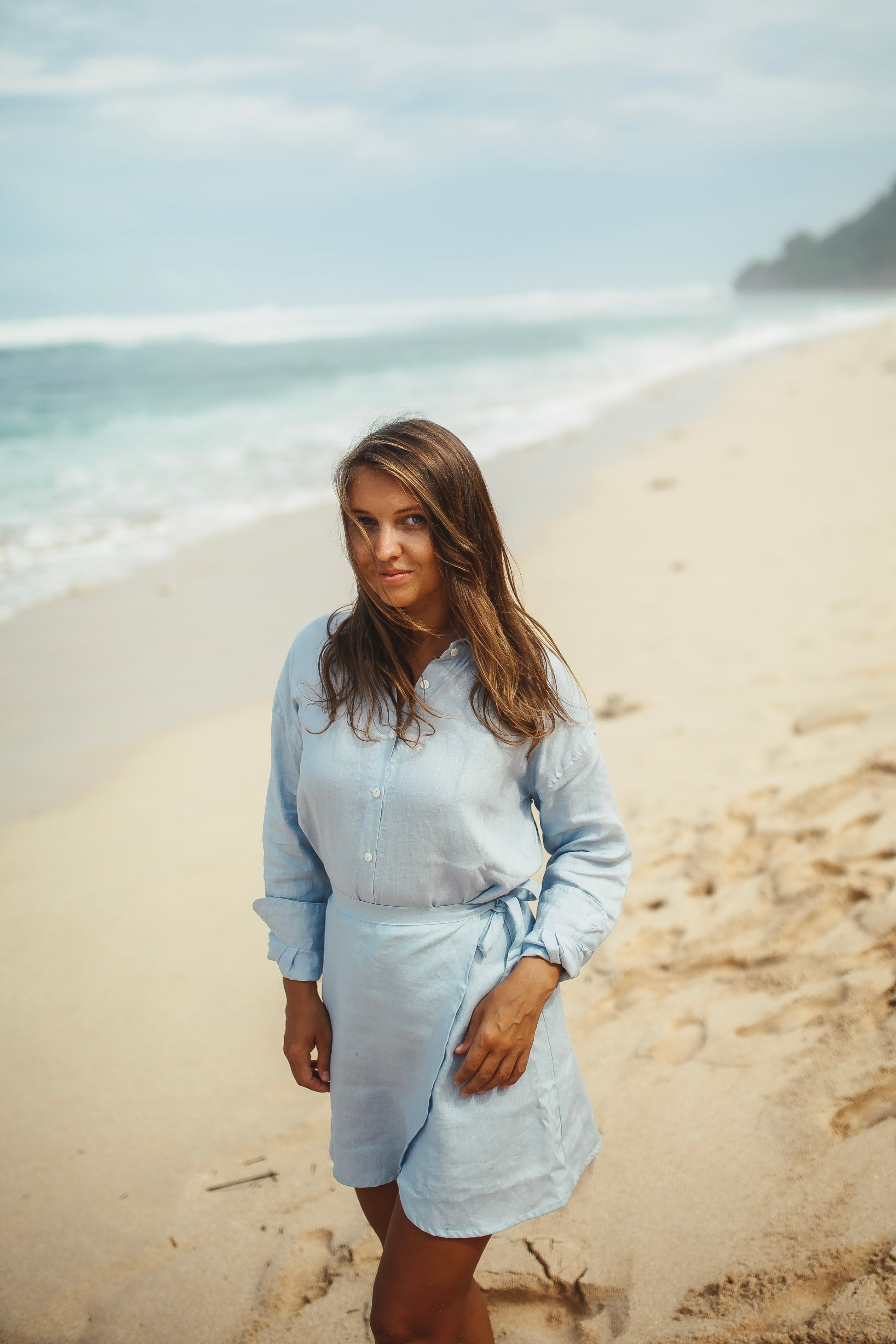 Blue Linen Shirt