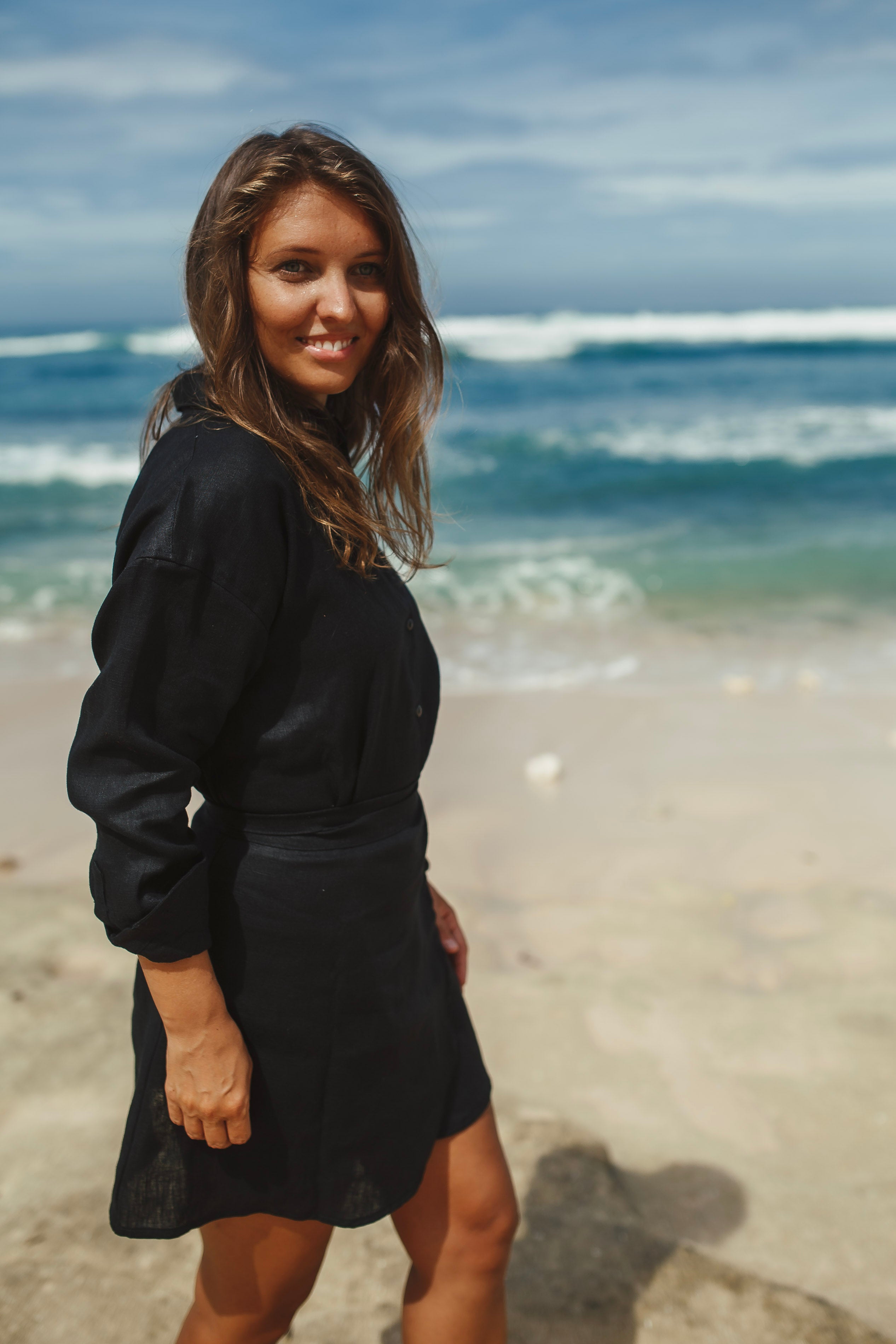 Black Linen Shirt