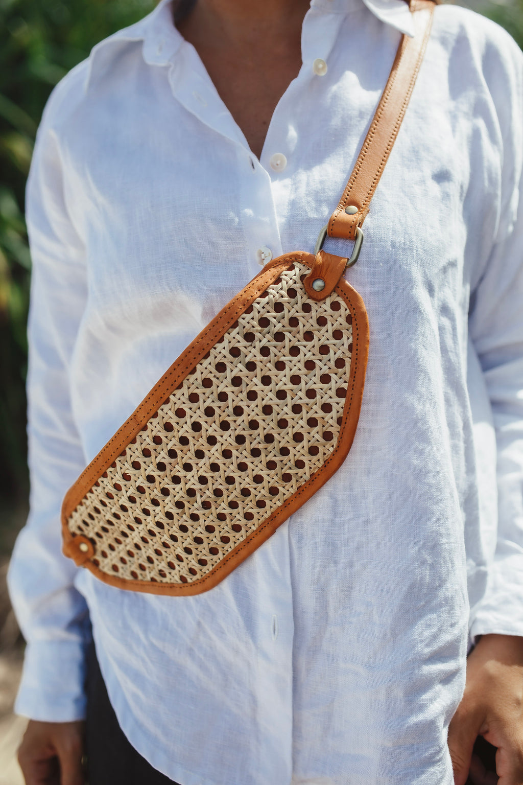 Rattan Belt Bag