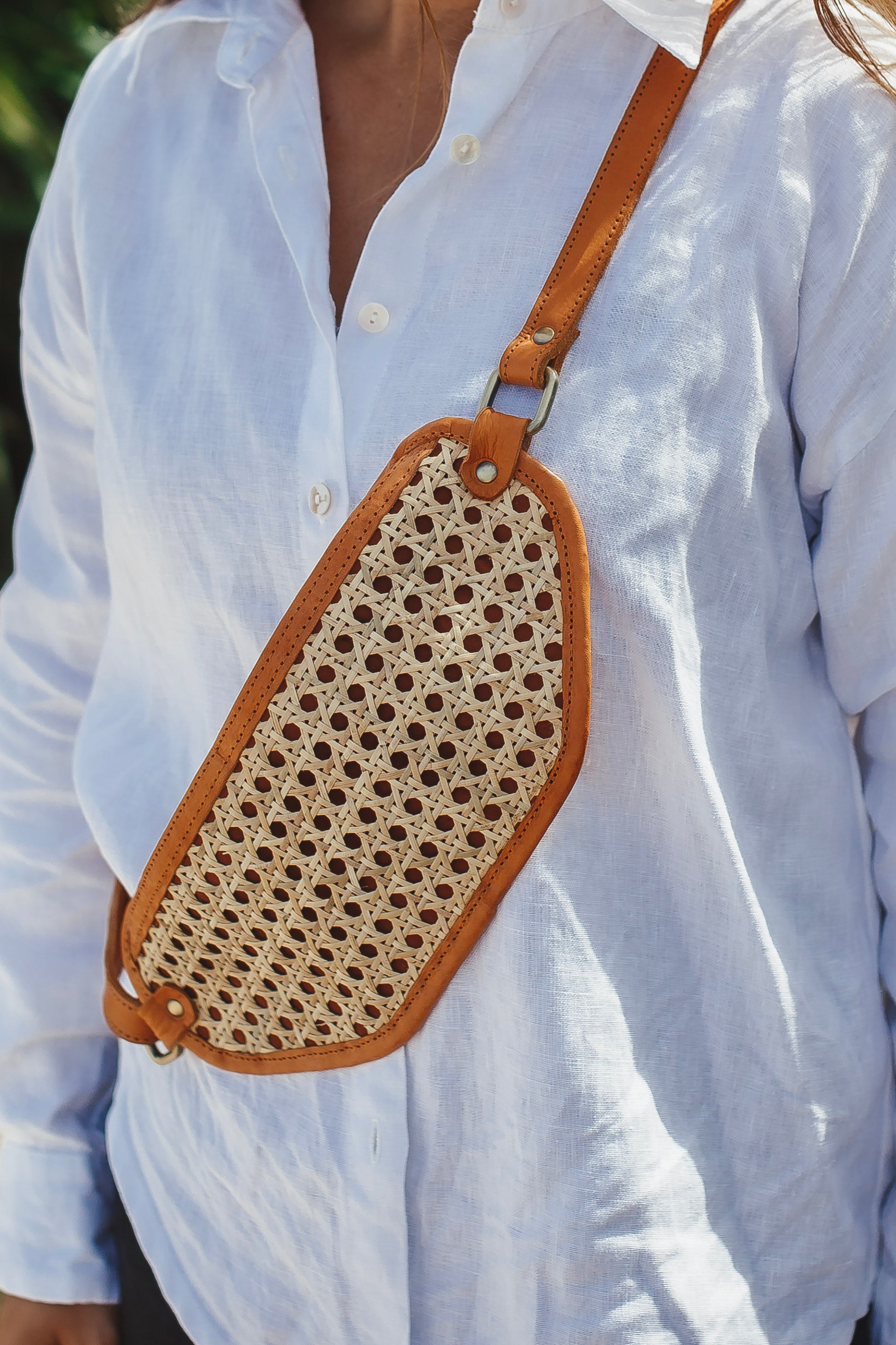 Rattan Belt Bag