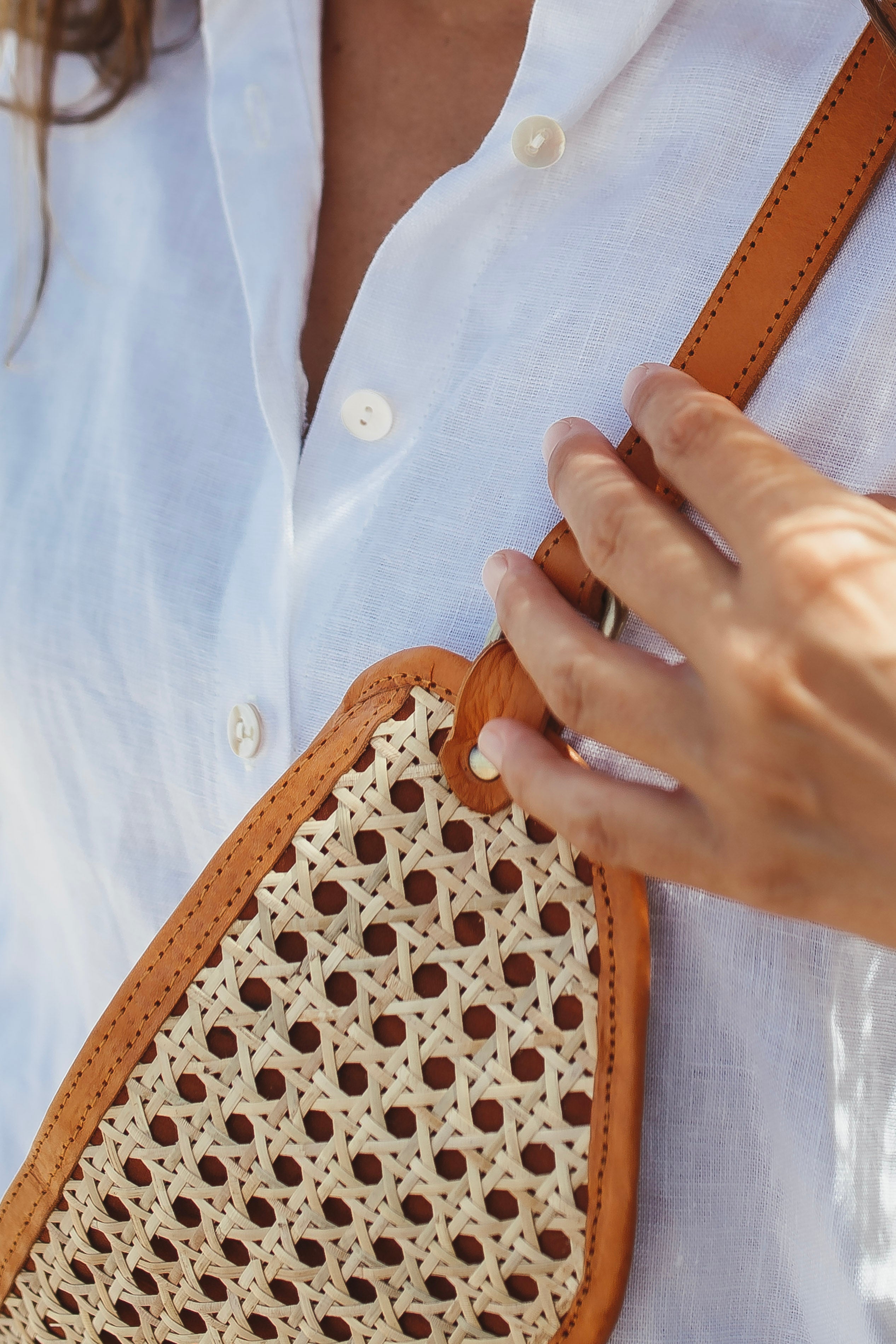 Rattan Belt Bag