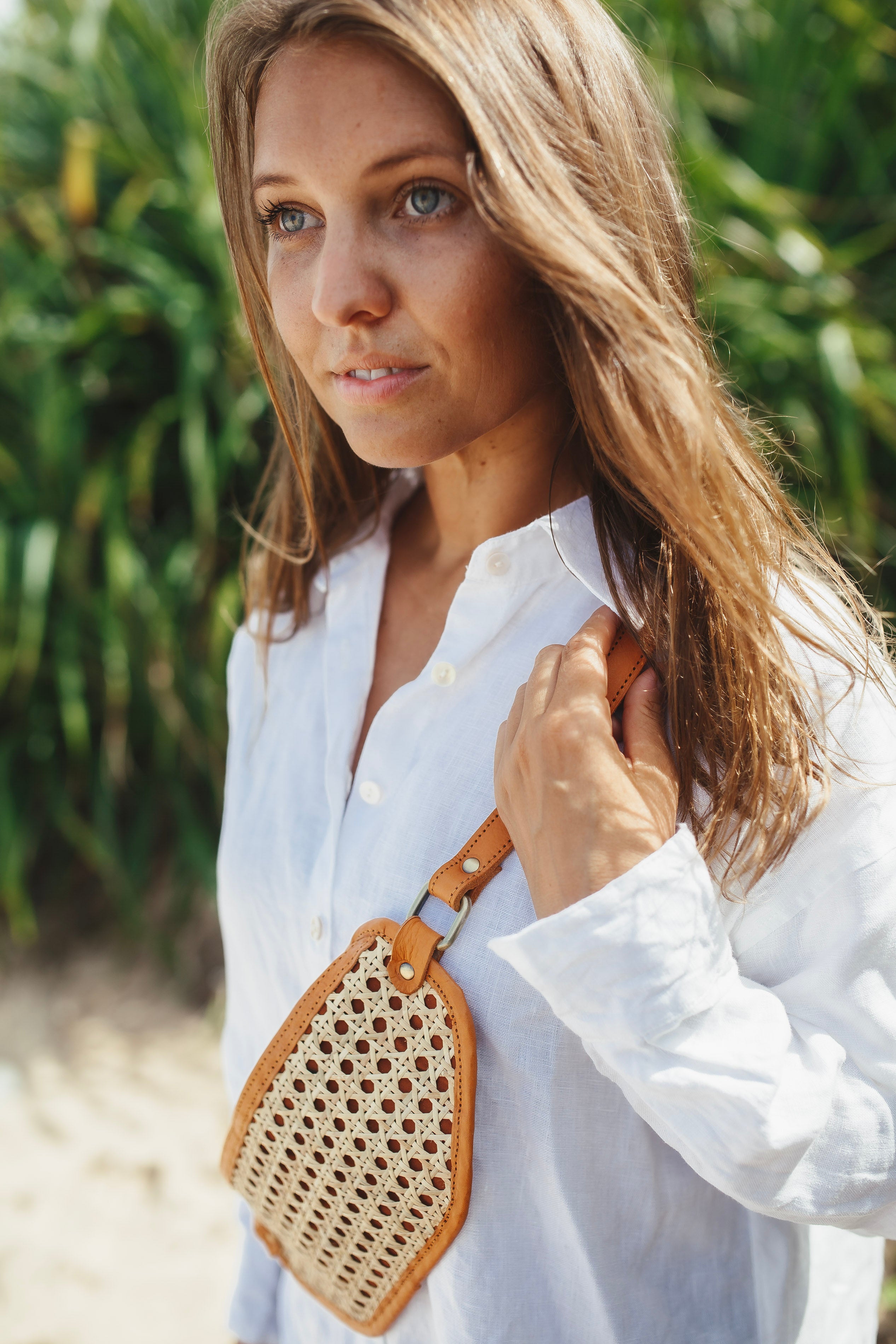 Rattan Belt Bag