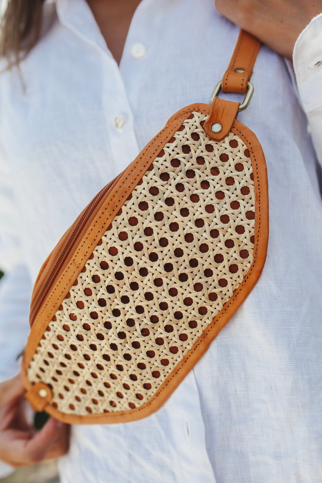 Rattan Belt Bag
