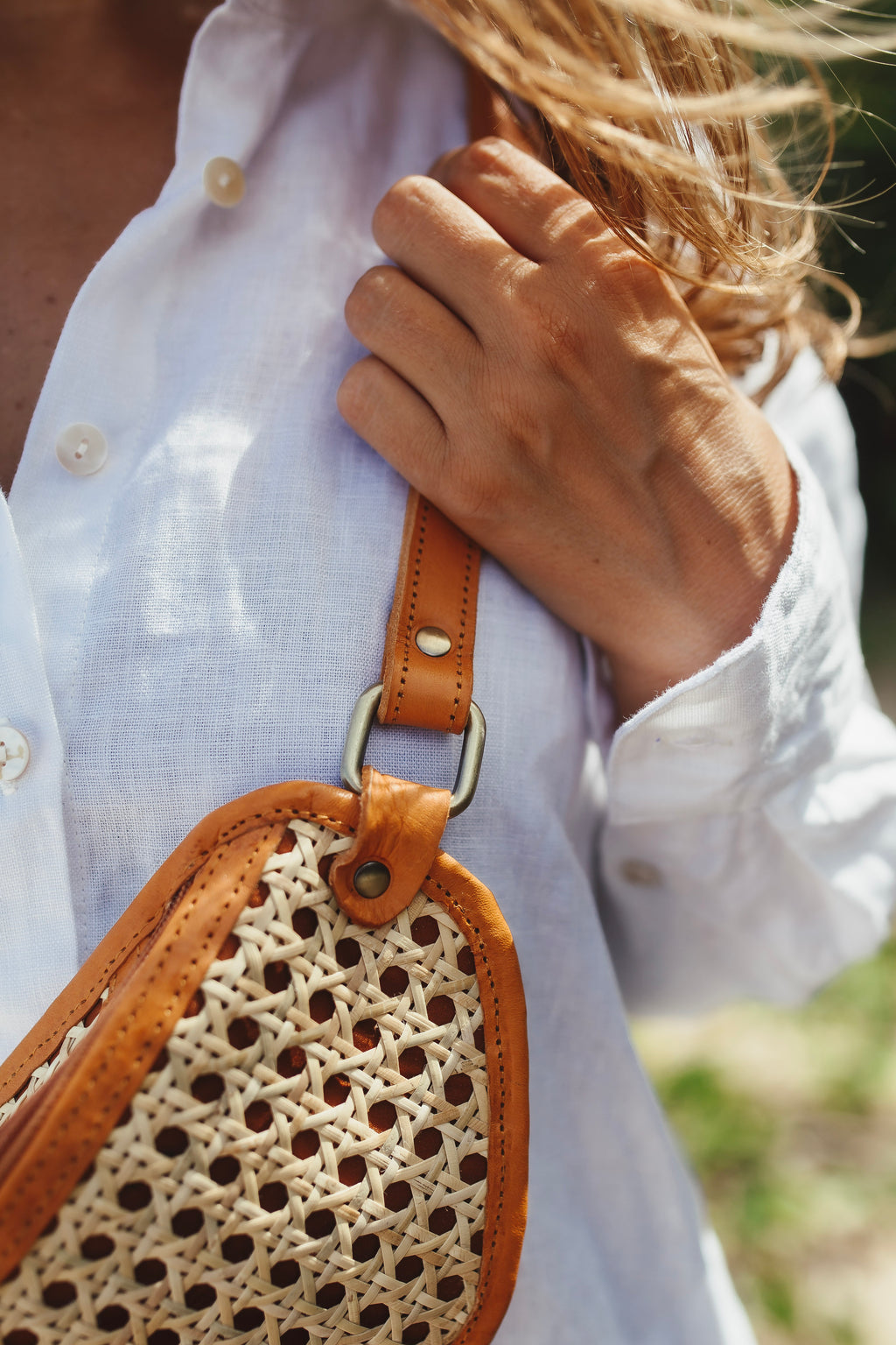 Rattan Belt Bag