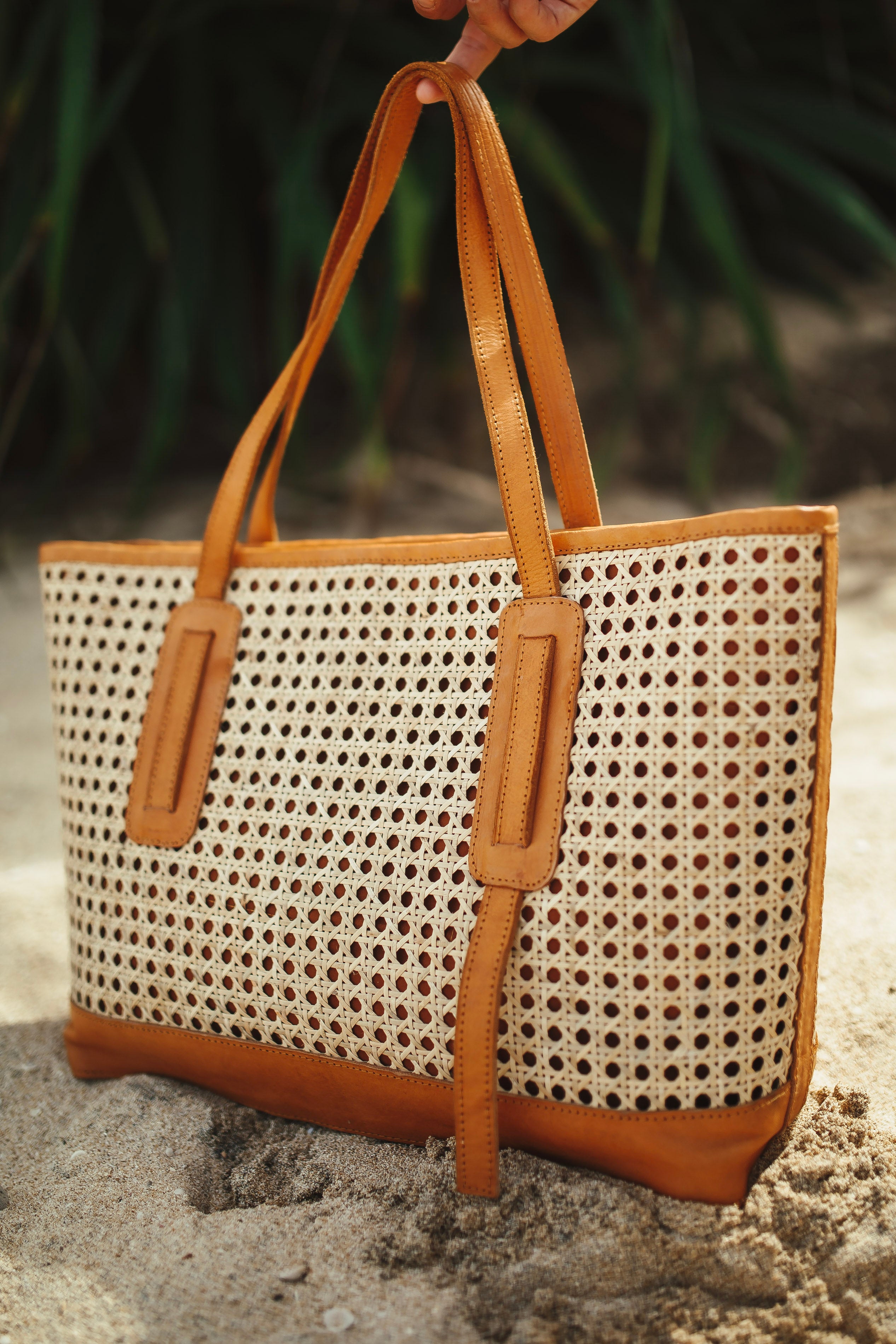 City Rattan Bag – Brown