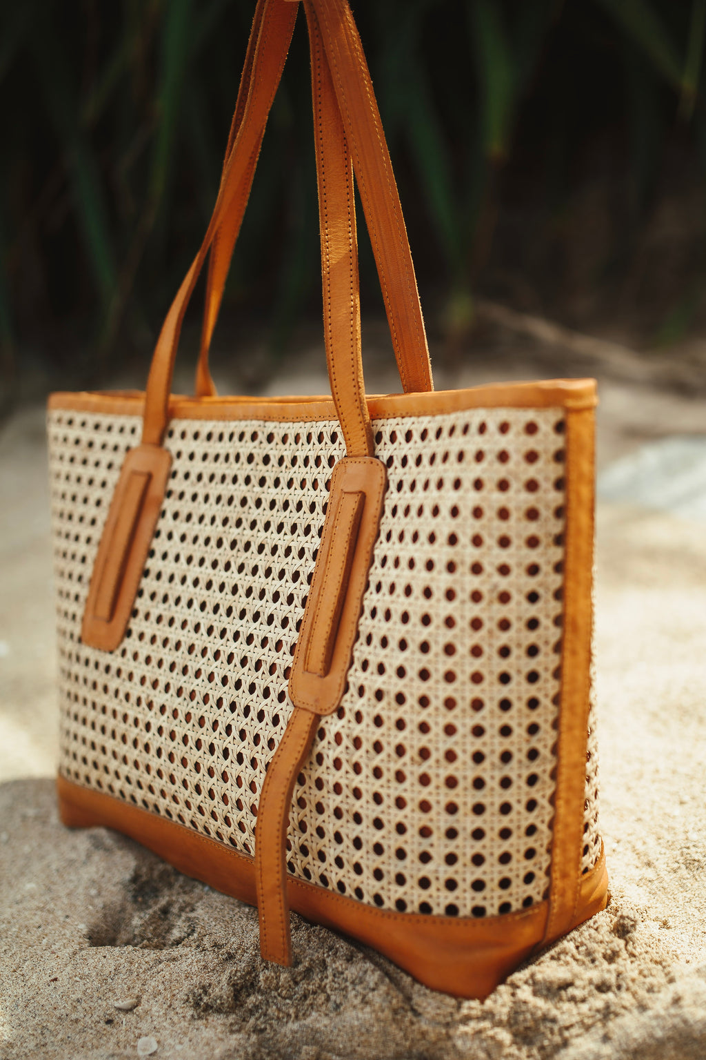 City Rattan Bag – Brown