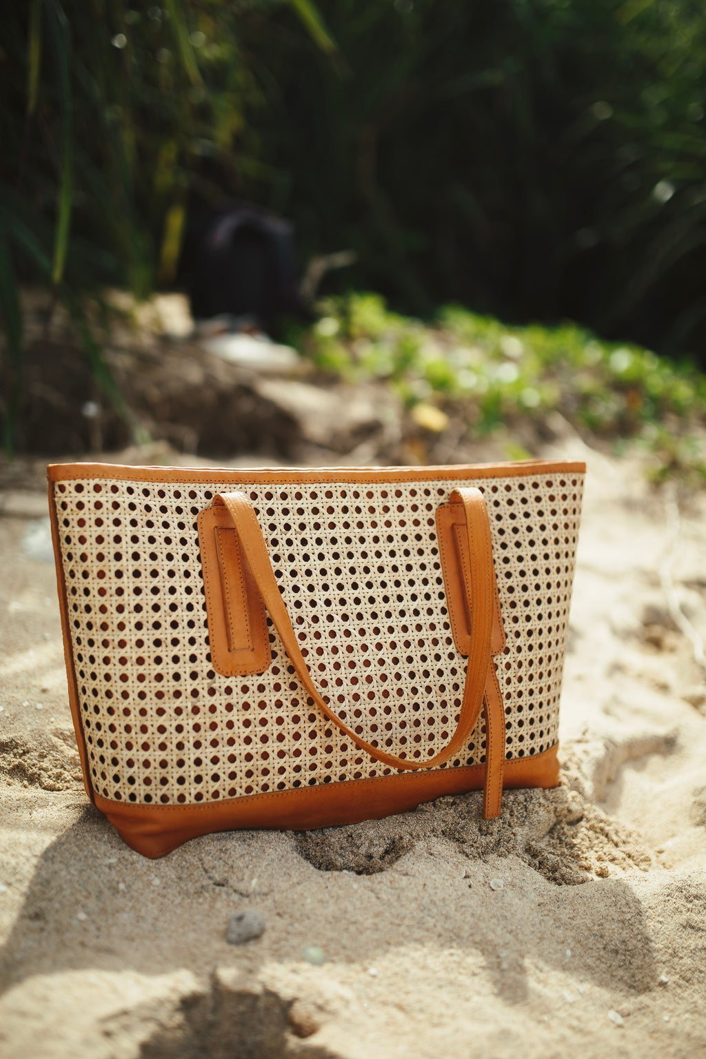 City Rattan Bag – Brown