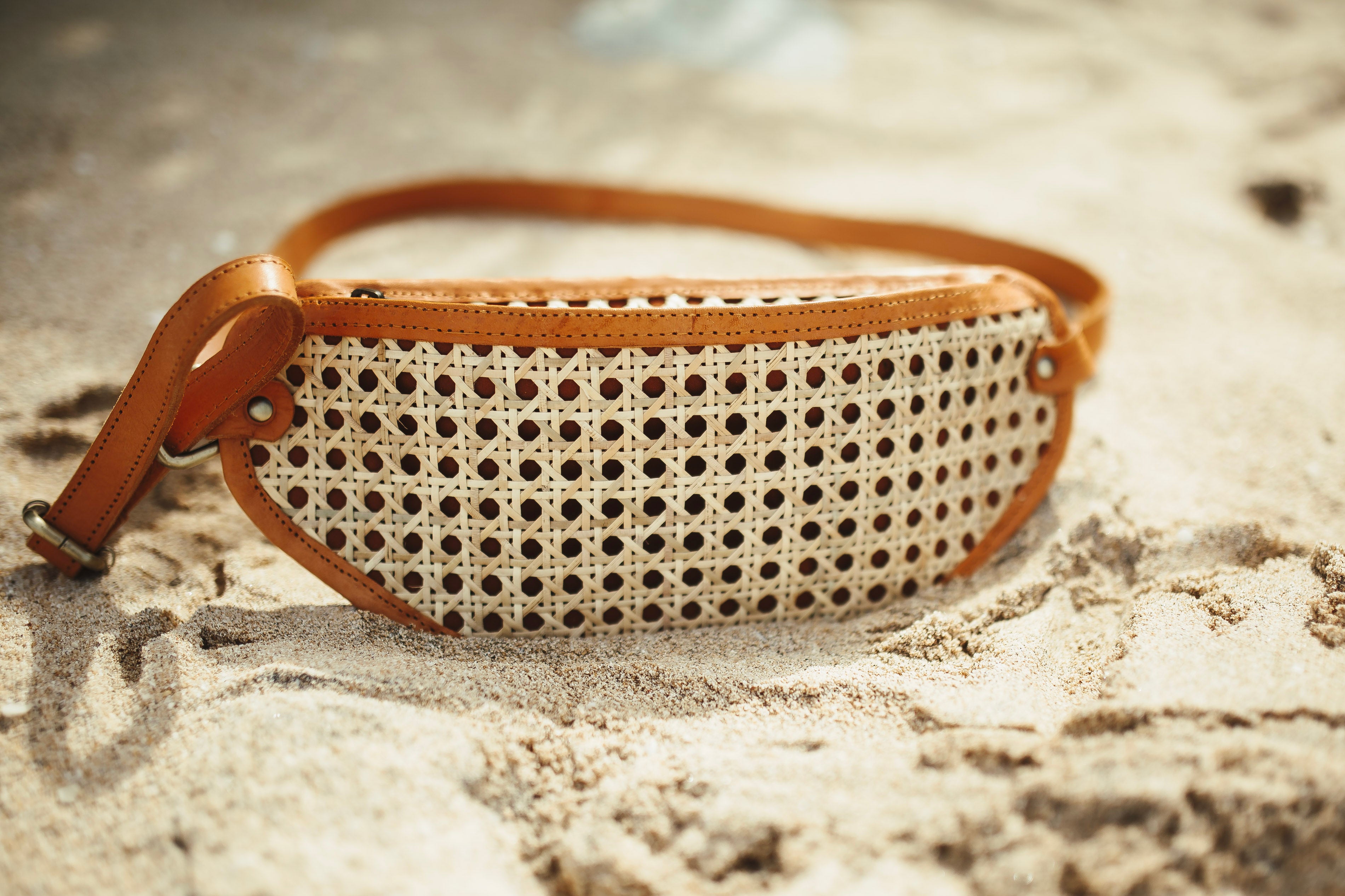 Rattan Belt Bag