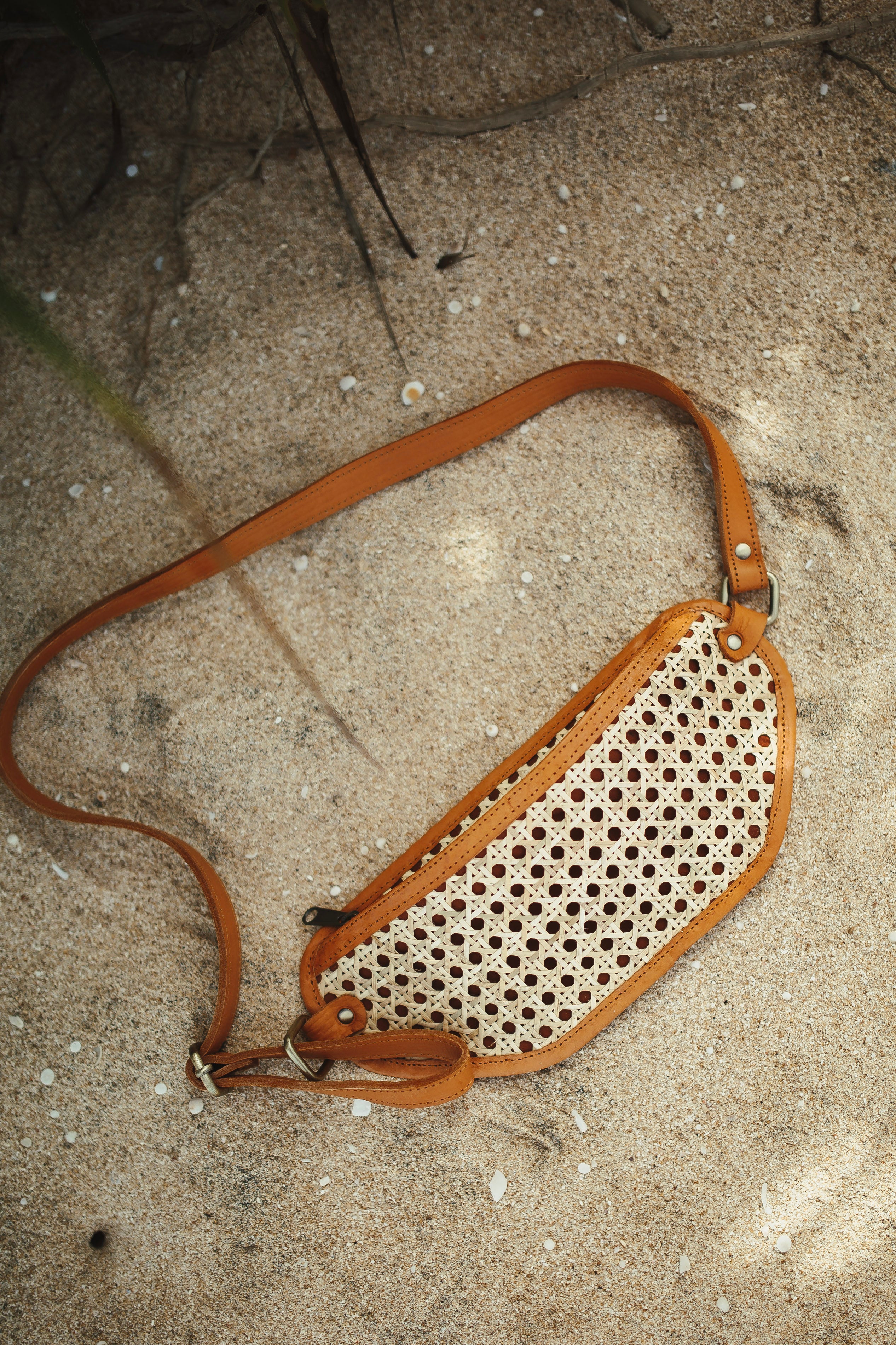Rattan Belt Bag