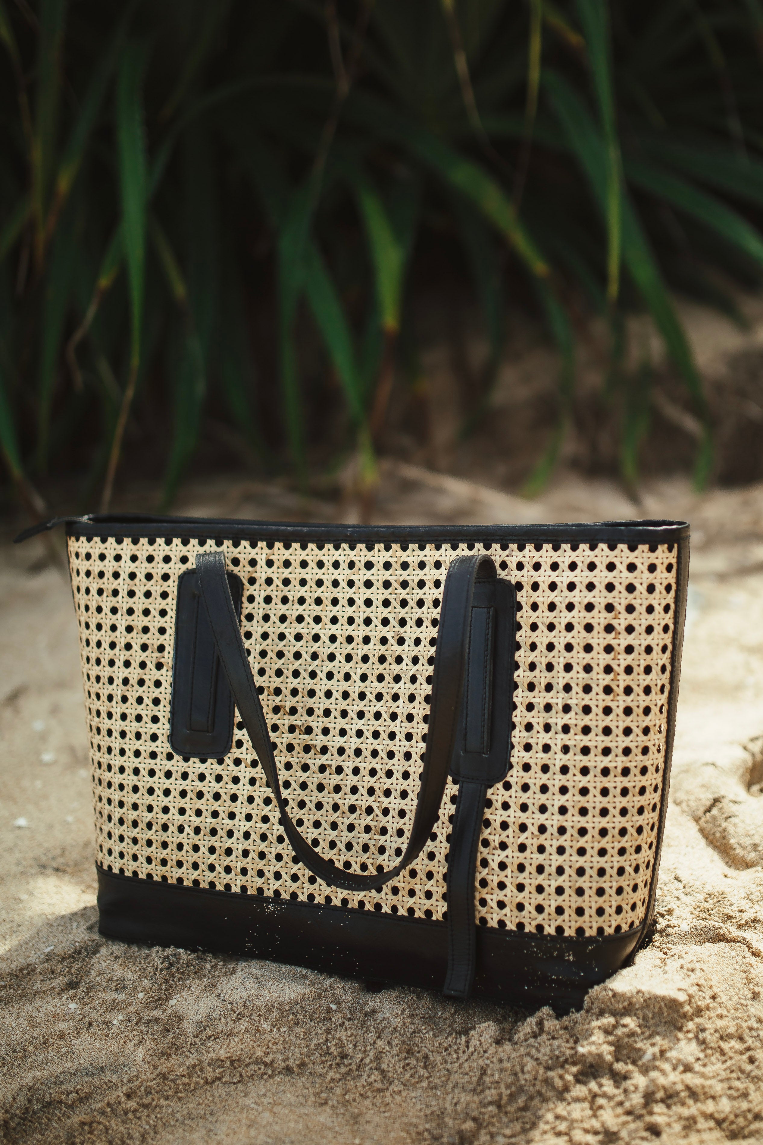 City Rattan Bag - Black